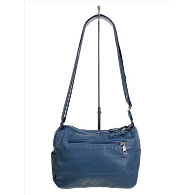 Женская сумка из искусственной кожи, цвет  синий