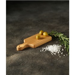 Доска деревянная для подачи и сервировки канапе Доляна, 15×7×1,6 см, массив бука