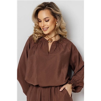 Блузка женская  4484/01/Коричневый