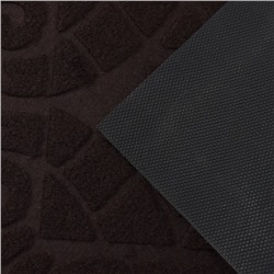 Коврик придверный Доляна Welcome, вензеля, влаговпитывающий, без окантовки, 38×59 см, МИКС