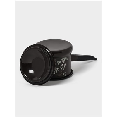 Ковш эмалированный «Арабика», 1 л, тёмно-коричневый