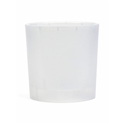 Кашпо для цветов Genius, 2.5 л, d=15.7 см, h=15.6 см, пластиковое, со вставкой, прозрачное