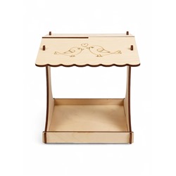 Кормушка - конструктор из ХДФ для птиц «Синичник», своими руками, 24×18×18.5 см, Greengo