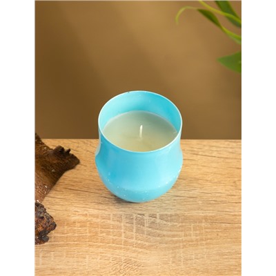 УЦЕНКА Свеча вотивная в металлической баночке с крышкой, 100 г, амбер, мирр