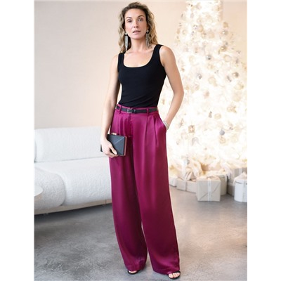 Топ из трикотажа в широкий рубчик