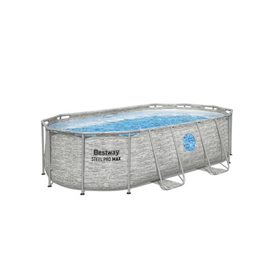 Бассейн каркасный Power Steel Swim Vista, 427×250×100, фильтр-насос, лестница, тент, 56714 Bestway