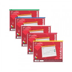 Папка на гибкой молнии B6 ZIP Pocket PVC прозрачный 4564 ErichKrause