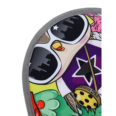 Ледянка мягкая Sova, треугольная, d=41 см, толщина 1.2 см, цвет лимонный, рисунок МИКС