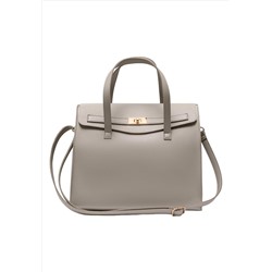 Классическая женская сумка, цвет светло-серый