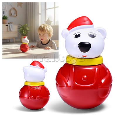 Неваляшка малая "Белый медведь-2" (п/пакет)