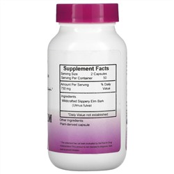 Christopher's Original Formulas, кора красного вяза, 400 мг, 100 вегетарианских капсул
