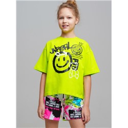 Фуфайка трикотажная для девочек (футболка)