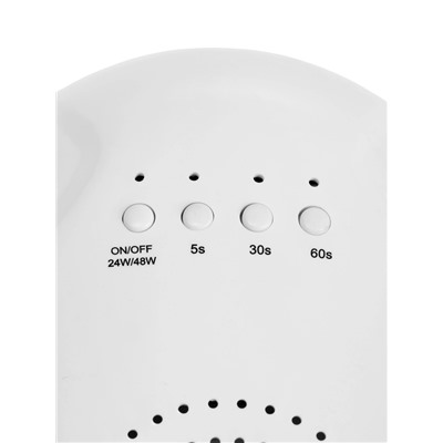 Лампа для маникюра Luazon LUF-17, UV/LED, 30 диодов, 48 Вт, таймер, USB, белая