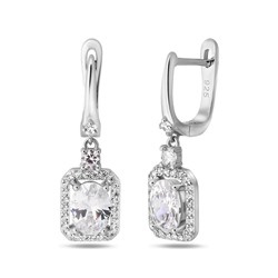 Серьги, куб.циркон., BY-5995