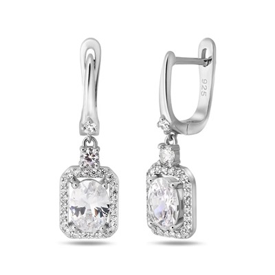 Серьги, куб.циркон., BY-5995