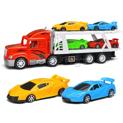 Автовоз "Мега сила" с гоночными авто, под колпаком