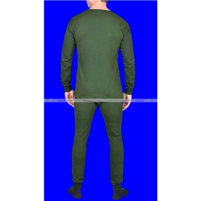 1 комплект - Термобелье мужское с начесом Узбекистан цвет ХАКИ