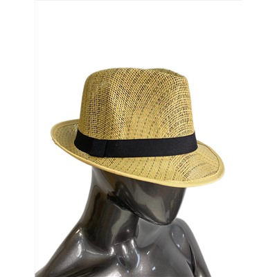 Летняя  шляпа, цвет светло коричневый