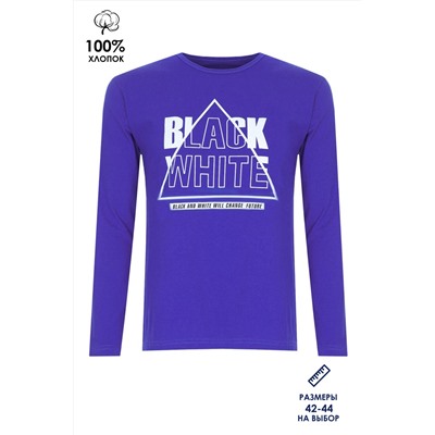 Футболка с длинным рукавом Black White ФН170-1