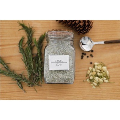 Банка для сыпучих продуктов BellaTenero «Эко», 270 мл, 6×10.5 см, с пробковой крышкой, стекло