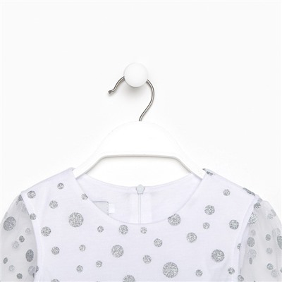 Платье нарядное для девочки KAFTAN, «Снежинка», рост 98-104 см, белое