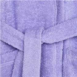 Халат махровый детский «Экономь и Я», размер 28, сиреневый