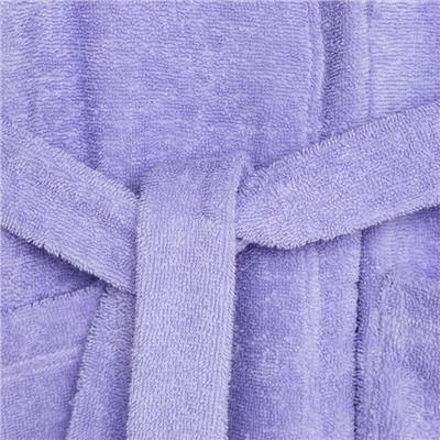 Халат махровый детский «Экономь и Я», размер 28, сиреневый