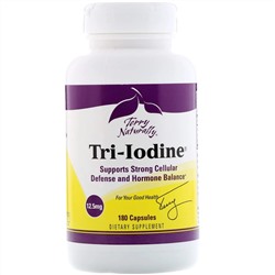 Terry Naturally, Tri-Iodine, 12,5 мг, 180 капсул