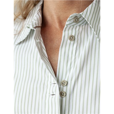 Блузка прилегающего силуэта из формоустойчивого хлопка