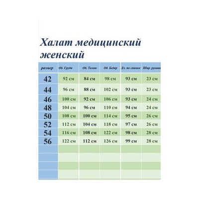 Халат медицинский жен. М-013 ткань Элит-145