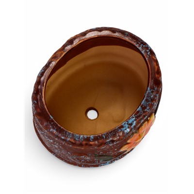 Декоративный горшок для цветов «Цветок», 8×10×10 см, керамический, Greengo