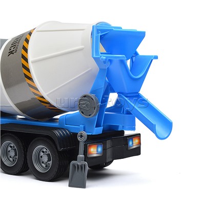 Машина "Бетономешалка" 1:16 (свет, звук) в коробке (цвет синий)