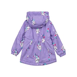 Куртка текстильная с полиуретановым покрытием для девочек (ветровка)