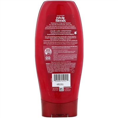 Garnier, Кондиционер для защиты цвета Whole Blends, «Аргановое масло и клюква», 370 мл