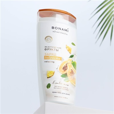 Гель для душа женский, 250 мл, аромат экзотических фруктов, BONAMI