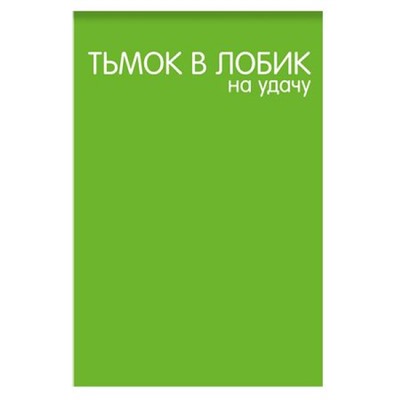 Блокнот А7 40л клетка "Тьмок в лобик на удачу" 65х98мм 77291 Centrum
