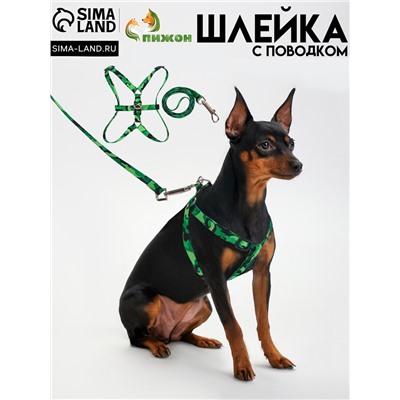 Комплект «Камуфляж», ОШ 16.5-27, ОГ 21-35 см, 120×1 см, капрон, зелёный