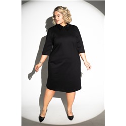 Платье с пайеточным воротом