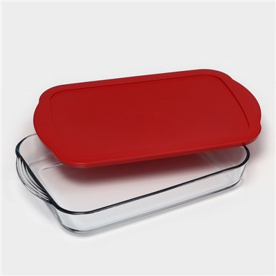 Форма для запекания прямоугольная с крышкой, 3.85 л