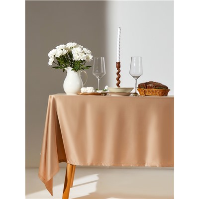 Скатерть «Этель» Gentle, бежевая, 150×110 см
