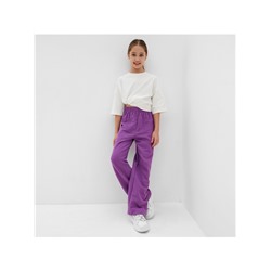 Брюки для девочки MINAKU, лавандовые, рост 158 см