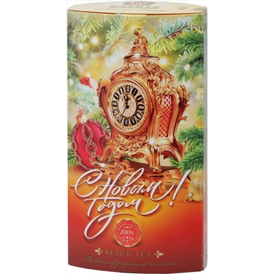 HYLEYS. Новый год. Овал Часы 50 гр. карт.упаковка