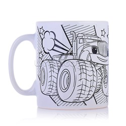 Кружка для росписи, 6 цв. "Монстр Трак"