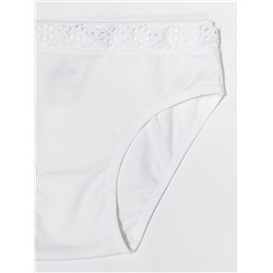 5220-01 Трусы для девочек с кружевом белые (BAYKAR)