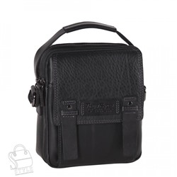 Сумка мужская кожаная 3012-1TR black Tough Ruder