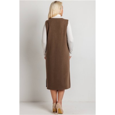 Сарафан женский  6164Н/01/Бежево-коричневый