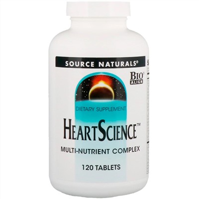Source Naturals, Heart Science, комплекс мультинутриентов, 120 таблеток