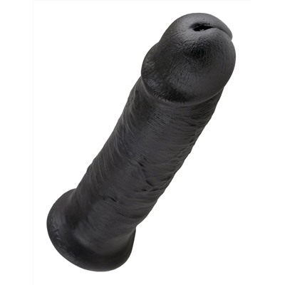 Чёрный фаллос-гигант 10  Cock - 25,4 см.
