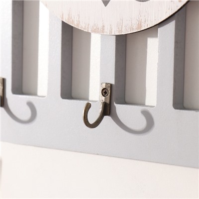 Настенные крючки декоративные «Букет с подсолнухом», дерево, 19.7×29.6 см