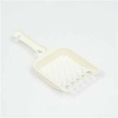 Туалет для кошек, 38×28×15 см, округлый, с бортиком и совком, синий